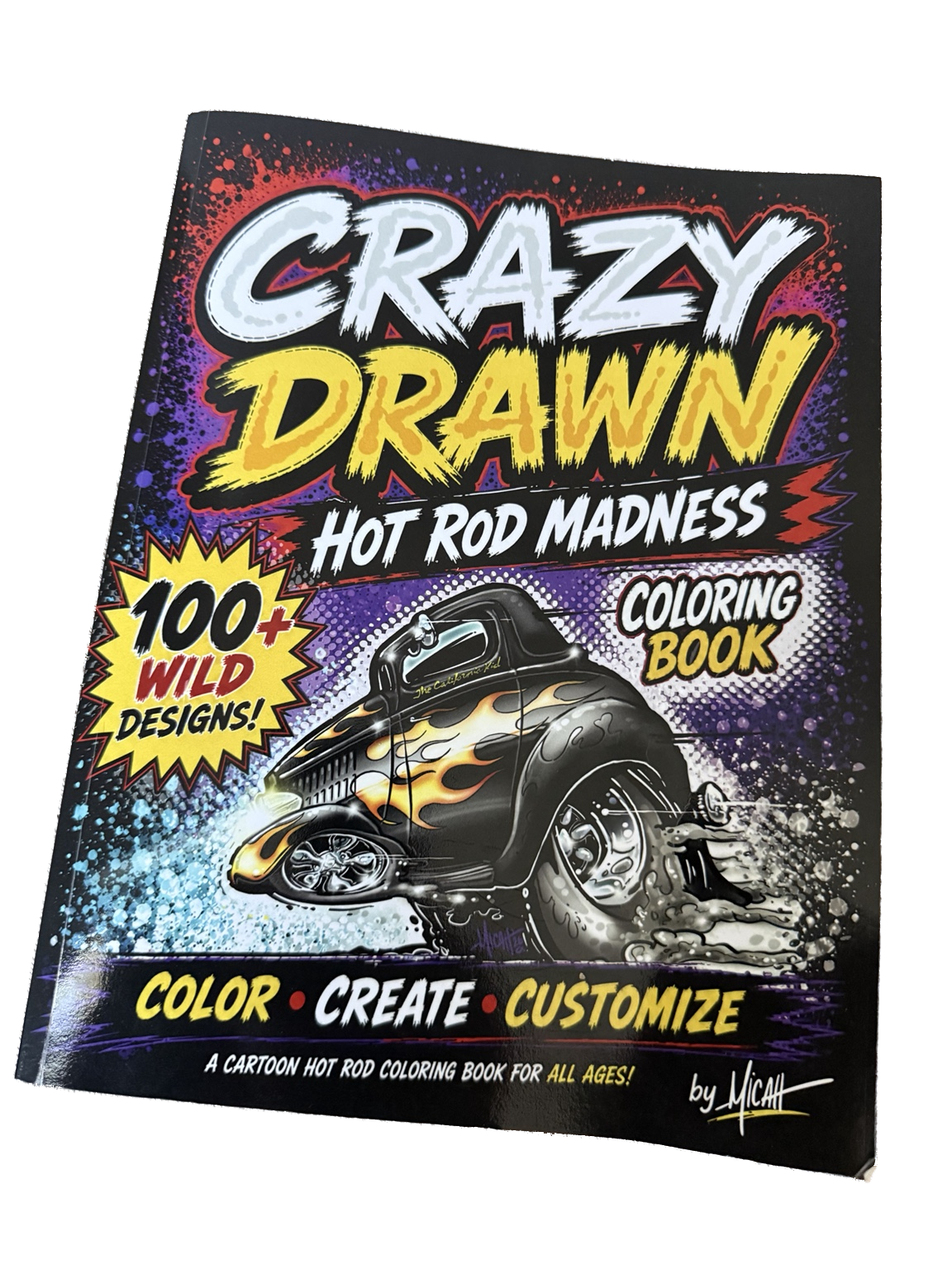 Crazy Drawn Hot Rod Madness coloring book
